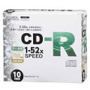 CD-Rデータ用 52倍速 10P スリムケース
