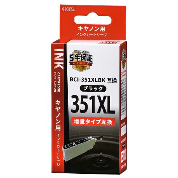 ����Υ� ���̥����� BCI-351XLBK�ߴ�(�֥�å���1) (INK-C351XLB-BK)