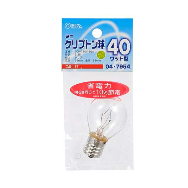 ߥ˥ ץȥ(40W/ꥢ/S-35/E17) (LB-S3740K-C) [󥻥롦ѹԲ]
