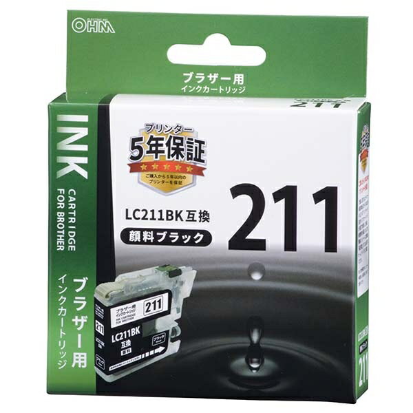 �֥饶�� LC211BK�ߴ�(�����֥�å���1) (INK-B211B-BK)