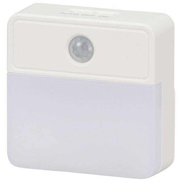 LEDナイトライト(明暗・人感センサー式/単4形×3本使用/40lm/昼白色/ホワイト) (NIT-BLA6JSQ-W)