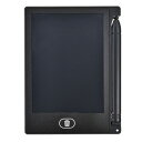 電子メモパッド(4.4インチ相当/39g/厚さ5.5mm/CR1220コイン形電池×1個付属/専用スタイラスペン&ペンホルダー付属/0.7mm細字/ブラック) ...