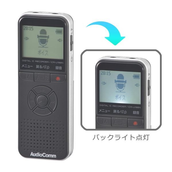【中古】録音ペン プロフェッショナルディクタフォン音声はミニデジタルボイスレコーダーペンPCM録音デュアルMICノイズ除去HIFIのMP3を活性化 (色 : Blac
