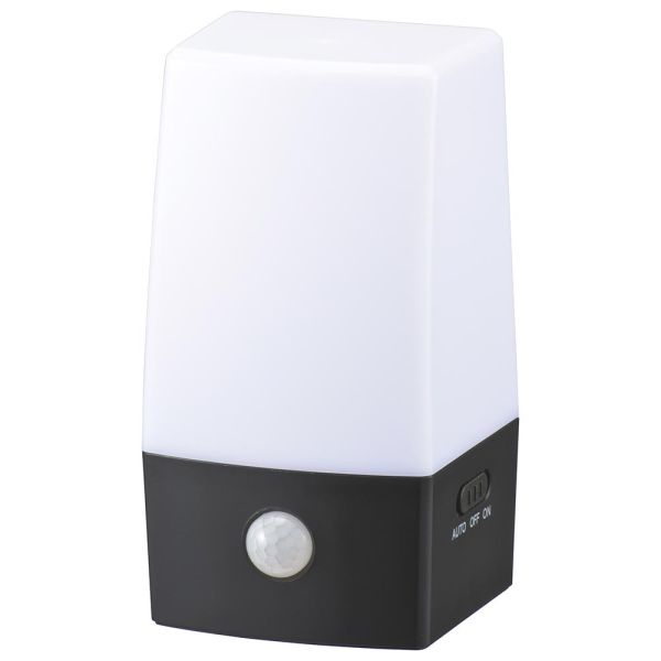 Light - LEDポーチライト(210Lm/明暗+人感センサー/昼白色/防水仕様IPX4/単3形×6本使用) (LS-B200JS-3)