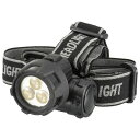 3点式LEDヘッドライト(20Lm/単4形×3本使用/防水仕様IPX4/連続使用40時間) (LC-H3LED-K)