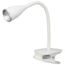 LEDクリップライト(フレキシブルアーム/電球色/4.7W/300 lm/ホワイト) (LTC-LC12L2-WL)