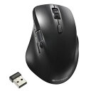 ワイヤレスマウス(サイド横スクロール/7ボタン+2ホイール/Mサイズ/Bluetooth5.2/無線2.4GHz帯/ブラック) (PC-SMBWM10 K)
