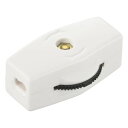 ロータリースイッチ(300Wまで/平行線専用/3A-250V/ホワイト) (HS-H03RSW-W)