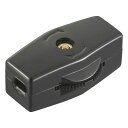 ロータリースイッチ(300Wまで/平行線専用/3A-250V/ブラック) (HS-H03RSW-K)