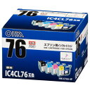 エプソン汎用インク IC4CL76互換 (4色パック) (INK-E76A-4P)