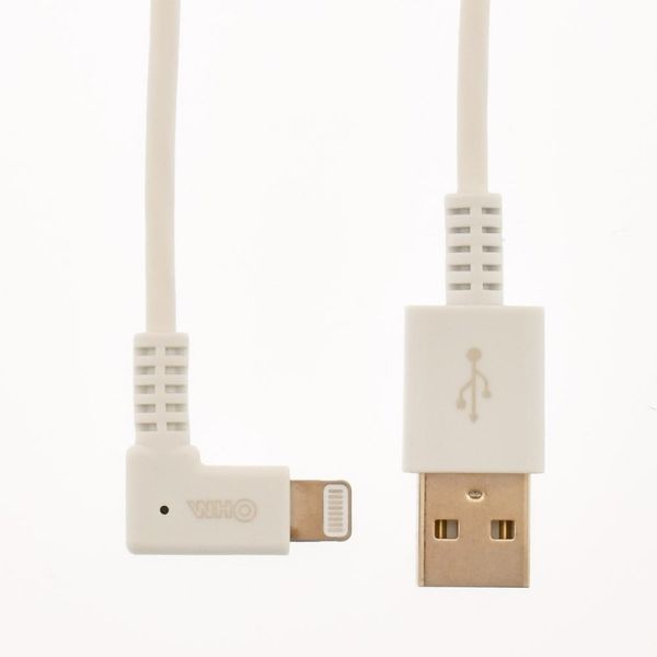 Lightningケーブル(充電・転送対応/1m/L型/ホワイト) (IP-C10LFH-W) [キャンセル・変更・返品不可]
