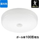 LEDミニシーリングライト (人感センサー付/ボール球100形相当/1650 lm/13.8W/昼光色) (LE-Y13RB-WD) [キャンセル・変更・返品不...