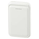 モバイルバッテリー(5000mAh/スマホ充電1回/2台同時充電可/USB AtoCケーブル付/ホイップクリーム) (SMP-MB50-W)