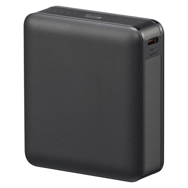 モバイルバッテリー(10000mAh/スマホ充電2回/PD20W/USB CtoCケーブル付/ブラック) (SMP-PD100K)