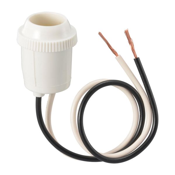 プラソケット(受金E17/3A-300V/ソケット増設用/10Wまで/ホワイト) (HS-L17TPS-W)