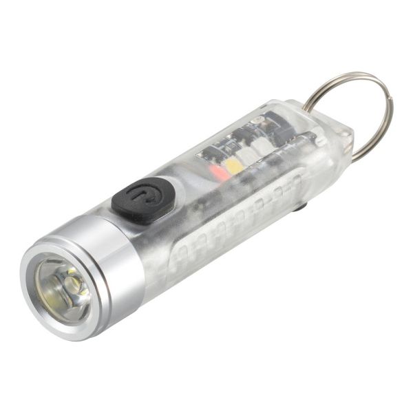 充電式キーライト(点灯モード11種類/保護等級 IPX4/USB充電式/キーリング付) (LH-MR139UV)