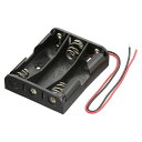 工作・ホビー用 電池ケース(単3×3個用/直列4.5V用/ブラック) (KIT-UM3X3)