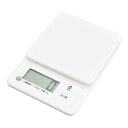クッキングスケール(最大計量 1kg/単4形×2本使用/ホワイト) (COK-S101-W)