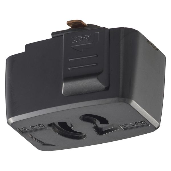 抜止コンセント(ライティングダクト用/1500Wまで/ブラック) (ORL-15CK)