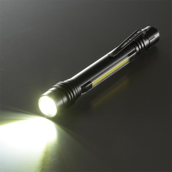 2WAYペンライト(COB＆LED/160 lm/ZOOM付/単4形×2本使用) (LHA-PZ16A7)