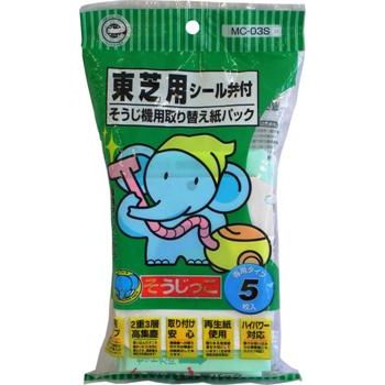 　ギフトサービスについて・商品名: そうじっこ 東芝用5枚入り シール弁付き MC-03S・型番: MC-03S・JANコード: 4978406004860・販売元: アイム【特長】● 東芝の掃除機に使える取り替え紙パックです。● 専用タイプなので取り替えがとってもカンタン！● 2重3層構造。吸い込んだダニや細かいホコリを外に漏らさず、掃除機の吸引力を高めます！● 再生紙使用。限りある地球資源を大切にしています！(日本環境協会認定商品)● 5枚入り※ 下記の品番の紙パックを使用している一般家庭用掃除機に共通してご使用いただけます。[ 東芝 ] VPF-2、VPF-4、VPF-5、VPF-6、VPF-21※製品の仕様は予告なく変更されることがあります。商品特徴一覧【生活家電 → 掃除機紙パック → 汎用タイプ】、MC-03S、アイム、07-0437、4978406004860、通信販売、通販、販売、買う、購入、お店、売っている、ショッピング▼関連商品はこちら。そうじっこ ナショナル用10枚入り MC-101そうじっこ 三菱用5枚入り MC-04そうじっこ 日立用5枚入り MC-02そうじっこ ナショナル用5枚入り MC-01MLそうじっこmini MC-T065 6枚入りそうじっこmini MC-T063 6枚入りそうじっこ そうじ機取り替えパック(各社共通タイプ/5枚入) (MC-09)そうじっこ そうじ機取り替えパック(各社共通タイプ/10枚入) (MC-109)【そうじっこ 東芝用5枚入り シール弁付き MC-03S】広告文責(有)イースクエアTEL:0120-532-772・商品名: そうじっこ 東芝用5枚入り シール弁付き MC-03S・型番: MC-03S・JANコード: 4978406004860・販売元: アイム【特長】● 東芝の掃除機に使える取り替え紙パックです。● 専用タイプなので取り替えがとってもカンタン！● 2重3層構造。吸い込んだダニや細かいホコリを外に漏らさず、掃除機の吸引力を高めます！● 再生紙使用。限りある地球資源を大切にしています！(日本環境協会認定商品)● 5枚入り※ 下記の品番の紙パックを使用している一般家庭用掃除機に共通してご使用いただけます。[ 東芝 ] VPF-2、VPF-4、VPF-5、VPF-6、VPF-21※製品の仕様は予告なく変更されることがあります。※お客さま都合による、ご注文後の[キャンセル][変更][返品][交換]はお受けできませんのでご注意下さいませ。※当店では、すべての商品で在庫を持っておりません。記載の納期を必ずご確認ください。※ご注文いただいた場合でもメーカーの[在庫切れ][欠品][廃盤]などの理由で、[記載の納期より発送が遅れる][発送できない]場合がございます。その際は、当店よりご連絡させていただきます。あらかじめご了承ください。※リニューアル等により パッケージ、仕様、セット内容 が変更になる場合がございます。予めご了承下さい。※製品の詳細については、メーカーの製品ページをご覧ください。こちらの商品は【お取り寄せ(5〜7営業日以内に発送予定)】となります。あらかじめご了承くださいませ。