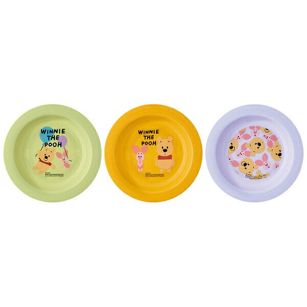 くまのプーさん 小皿3Pセット(15cm) [キャンセル・変更・返品不可]のサムネイル