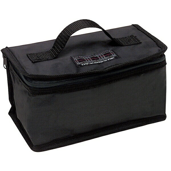 ブラック 弁当用保冷バッグ2段