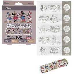 ミッキー＆フレンズ 救急絆創膏(ばんそうこう) M 100枚入 [キャンセル・変更・返品不可]