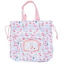 ハローキティ フォレストフレンズ おしりふきポケット付オムツ巾着