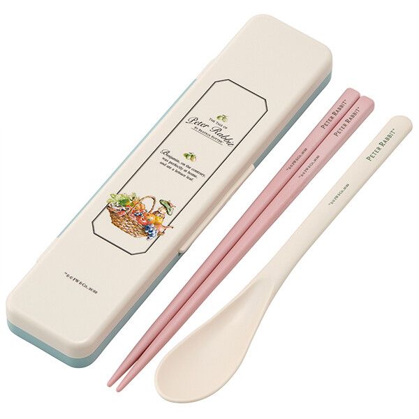 ピーターラビット 抗菌音のならないコンビセット 箸18cm スケーター