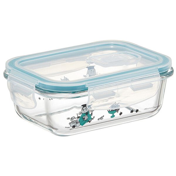 ムーミン キッチン 耐熱ガラス製4点ロック保存容器 S スケーター