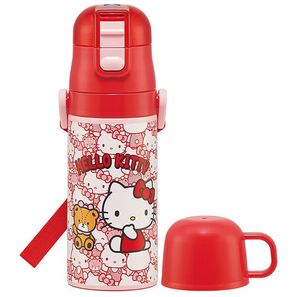 ハローキティ うしろうしろ 子供用2WAYステンレスボトル スケーター