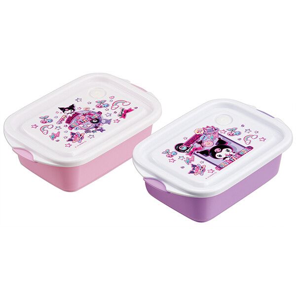 KUROMI wonder journey 抗菌シールボックス500ml 2個入 スケーター