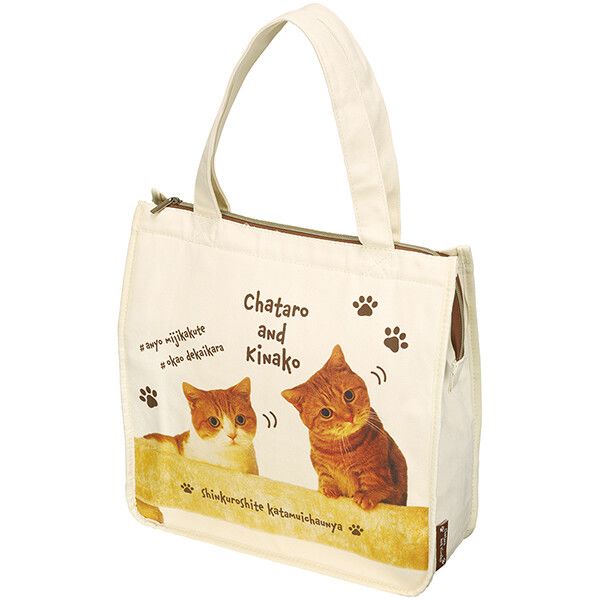 茶太郎ときなこ スクエアトートバッグ スケーター