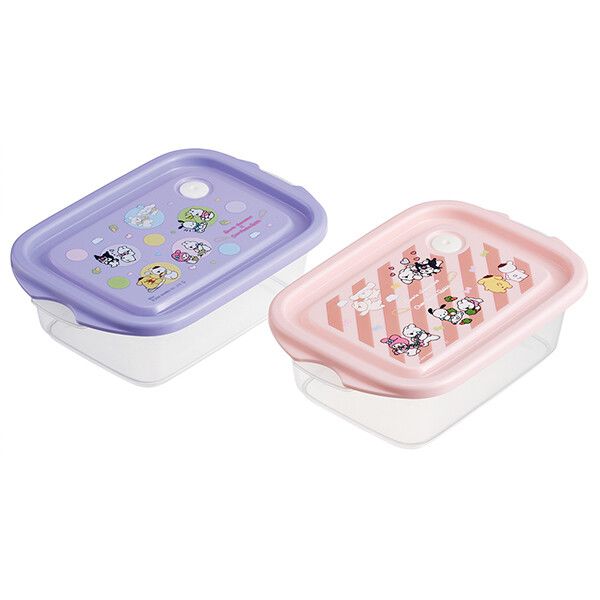サンリオキャラクターズ×すこぶる動くうさぎ 抗菌 シールボックス500ml 2個入 スケーター