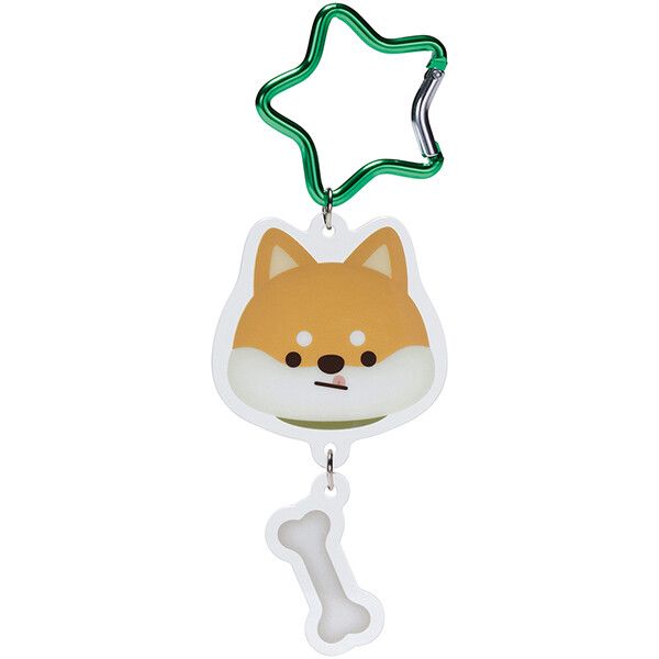 ぱぷぱぷぱぴー SHIBA(シバ) カラビナ付アクリルキーホルダー スケーター