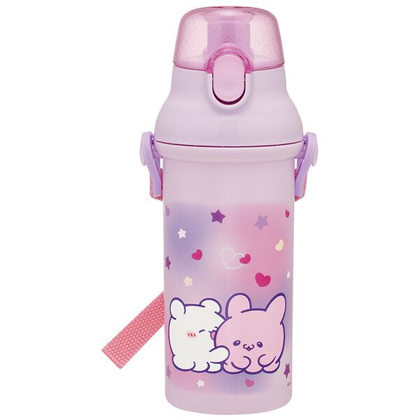 らぶいーず 抗菌 食洗機対応 直飲みプラワンタッチボトル 水筒 スケーター