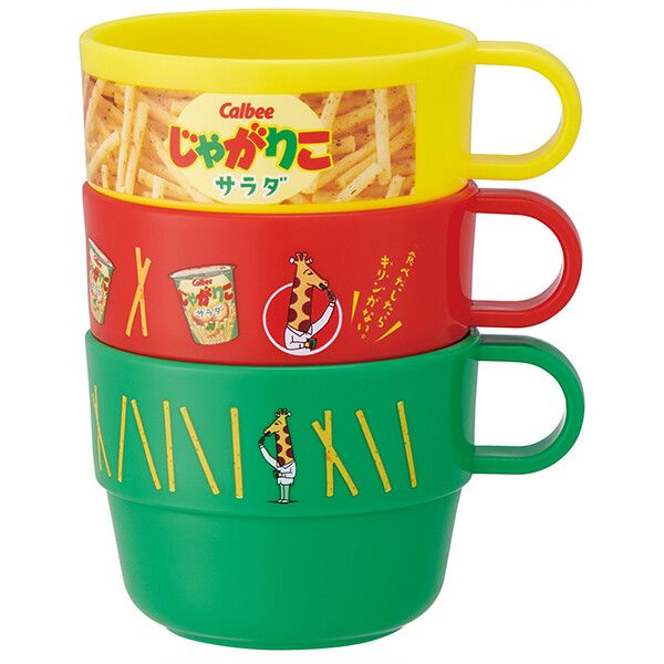 　ギフトサービスについてイラストが可愛い樹脂製のコップ、3個セット。樹脂製なので軽く、落としても壊れにくい。積み重ねて収納できるのでかさばりにくい。ホームパーティーやアウトドアなどに便利。食洗機は使用不可。■サイズ・容量: サイズ:約104...