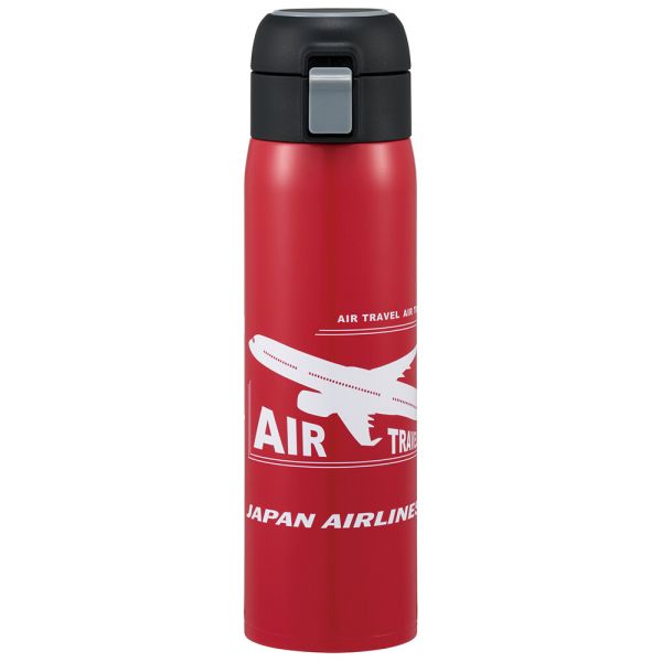 JAPAN AIRLINES ステンレスワンタッチボトル 480ml スケーター