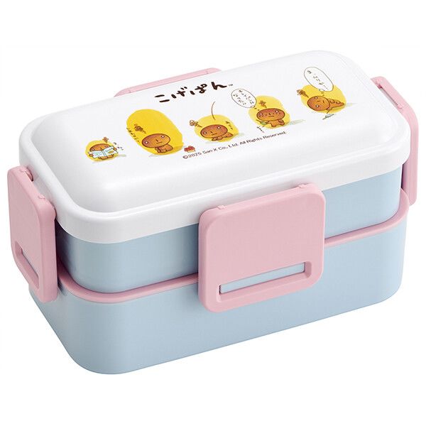こげぱん 抗菌 食洗機対応 2段ふわっと弁当箱 スケーター