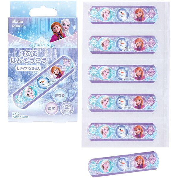 アナと雪の女王 伸びるばんそうこう L 20枚入 スケーター
