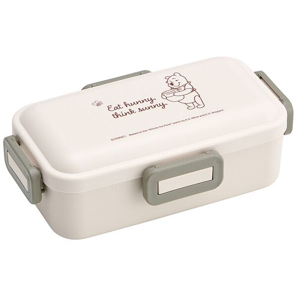 くまのプーさん/シンプルロゴ 食洗機対応 ふわっと弁当箱 530ml スケーター