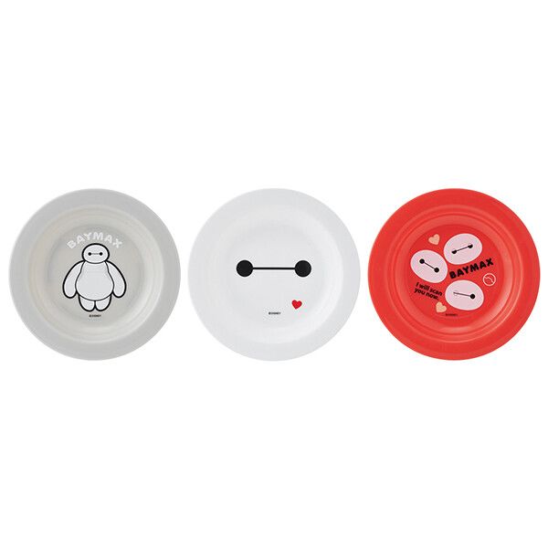 베이맥스 작은 접시 3P 세트 (12cm) 스케이터