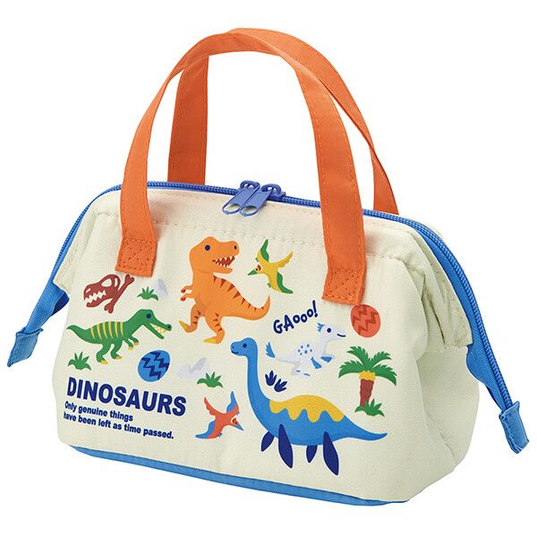 DINOSAURS 2026 子供弁当箱用 保冷がま口型ランチバッグ スケーター