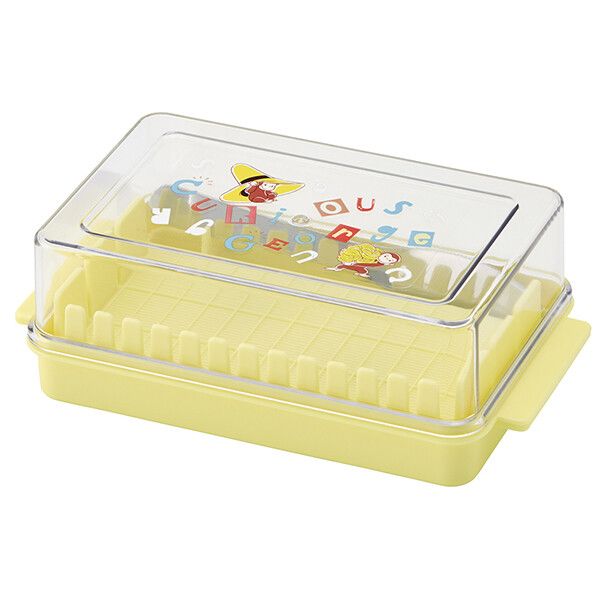 おさるのジョージ アルファベット カッティングガイド付バターケース スケーター