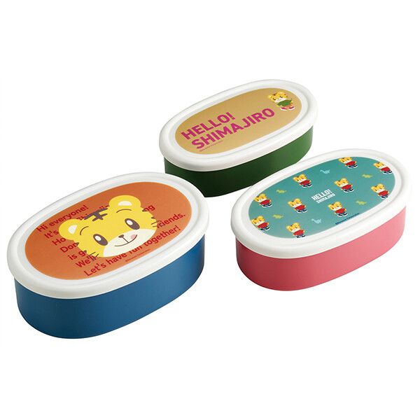 しまじろう EARTH シール容器 3Pセット スケーター