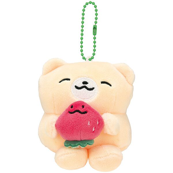 にこにこペアっぺ いちごみるくペアっぺ ぬいぐるみキーホルダー スケーター