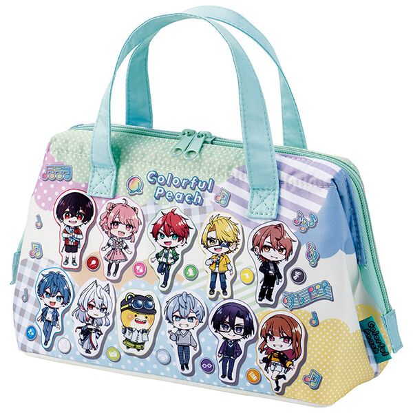 カラフルピーチ 26 がま口型ランチバッグ M スケーター