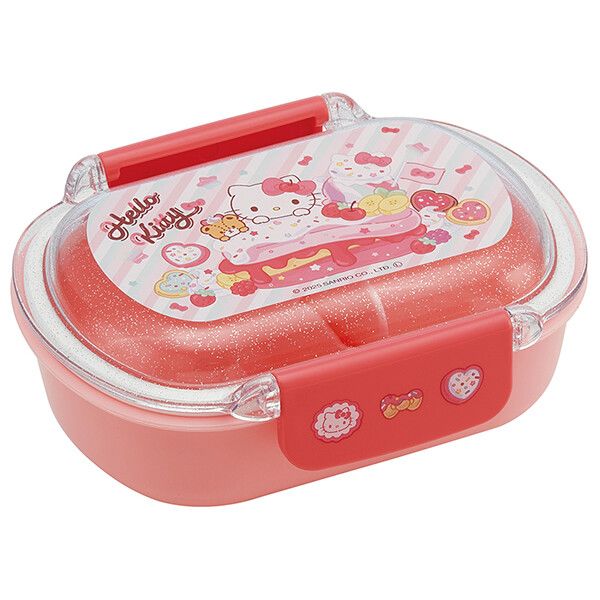 ハローキティ Fancy Snacks Sweets 洗いやすいキッズランチボックス 360ml スケーター