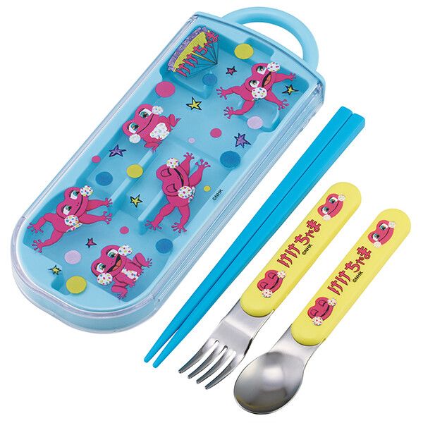 Trio Set - しりたガエルのけけちゃま 食洗機対応 スライド式トリオセット スケーター
